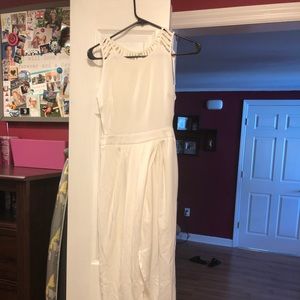 White high low dress